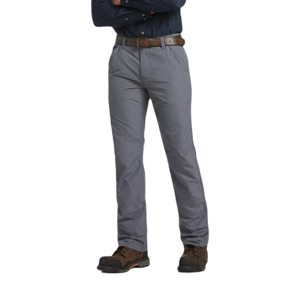Ariat FR M5 DuraLight Ripstop Stackable Straight Leg Pant in Gray